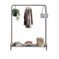 Knight Metal Garment Rack | Heavy Duty Clothes Rail & Coat Stand | Multifunctional Clothes Racks with Storage Shelves for Hanging Clothes | Freestanding Clothes Rails For Bedroom Office Shop (1-Tier)