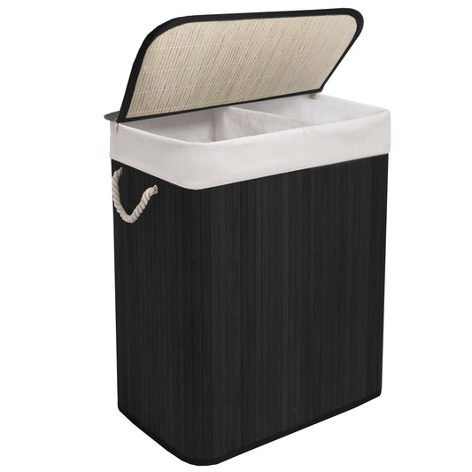 KNIGHT Bamboo Laundry Hamper 105L - Black