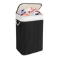 KNIGHT Bamboo Laundry Basket, 72L- Black