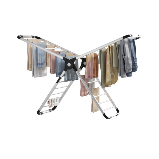 Aero Dry-Series X Heated Clothes Airer, 320W Heated Clothes Dryer, 26 Heated Rails with 9H Timer, Fast Drying, Efficient Electric Drying Rack, Patent Design.